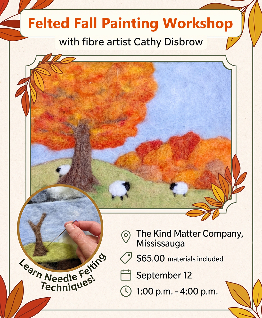 Needle Felt Workshop at Kind Matter Heartland
