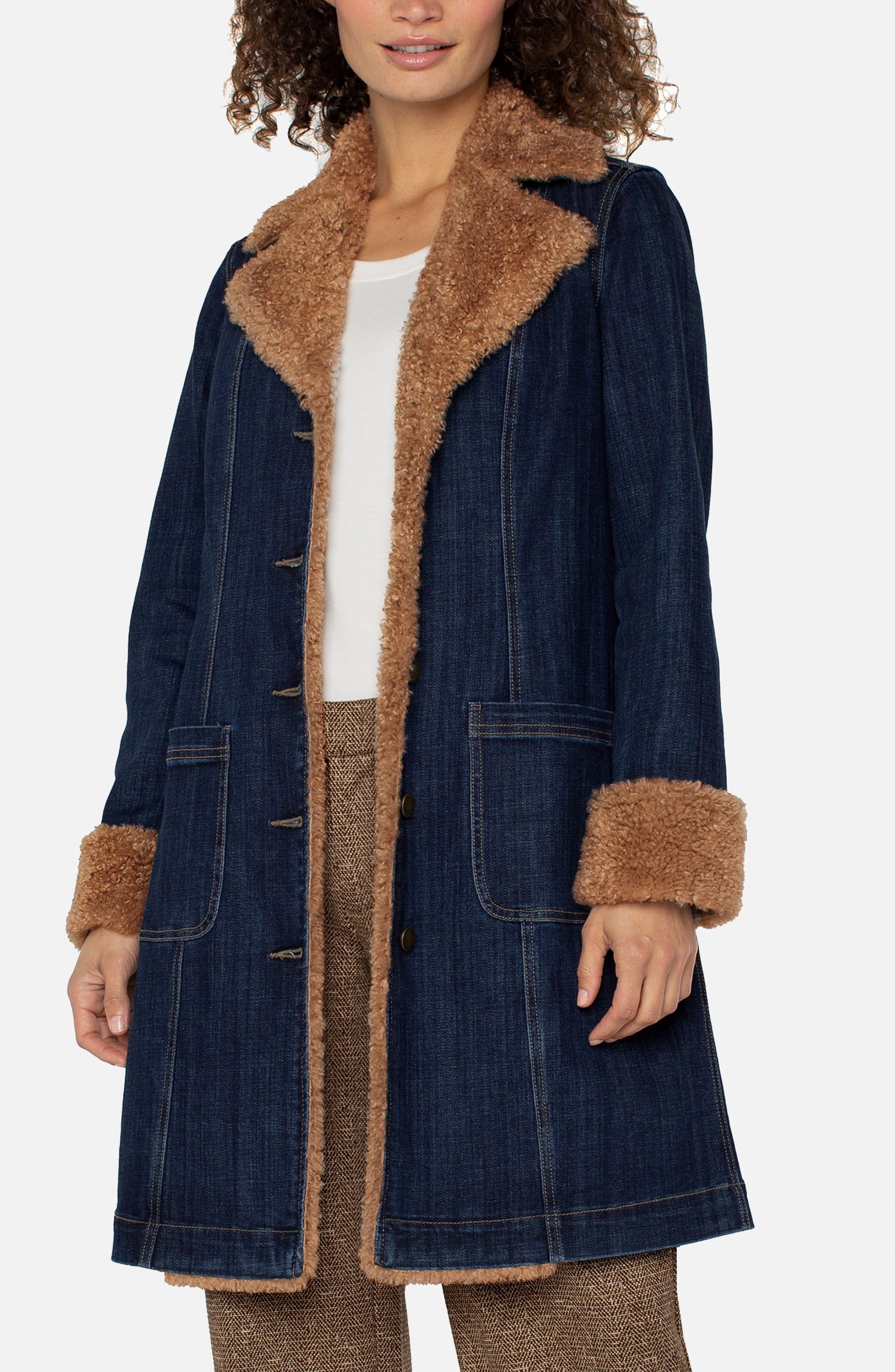 Liverpool - Sherpa Trimmed Notch Coat