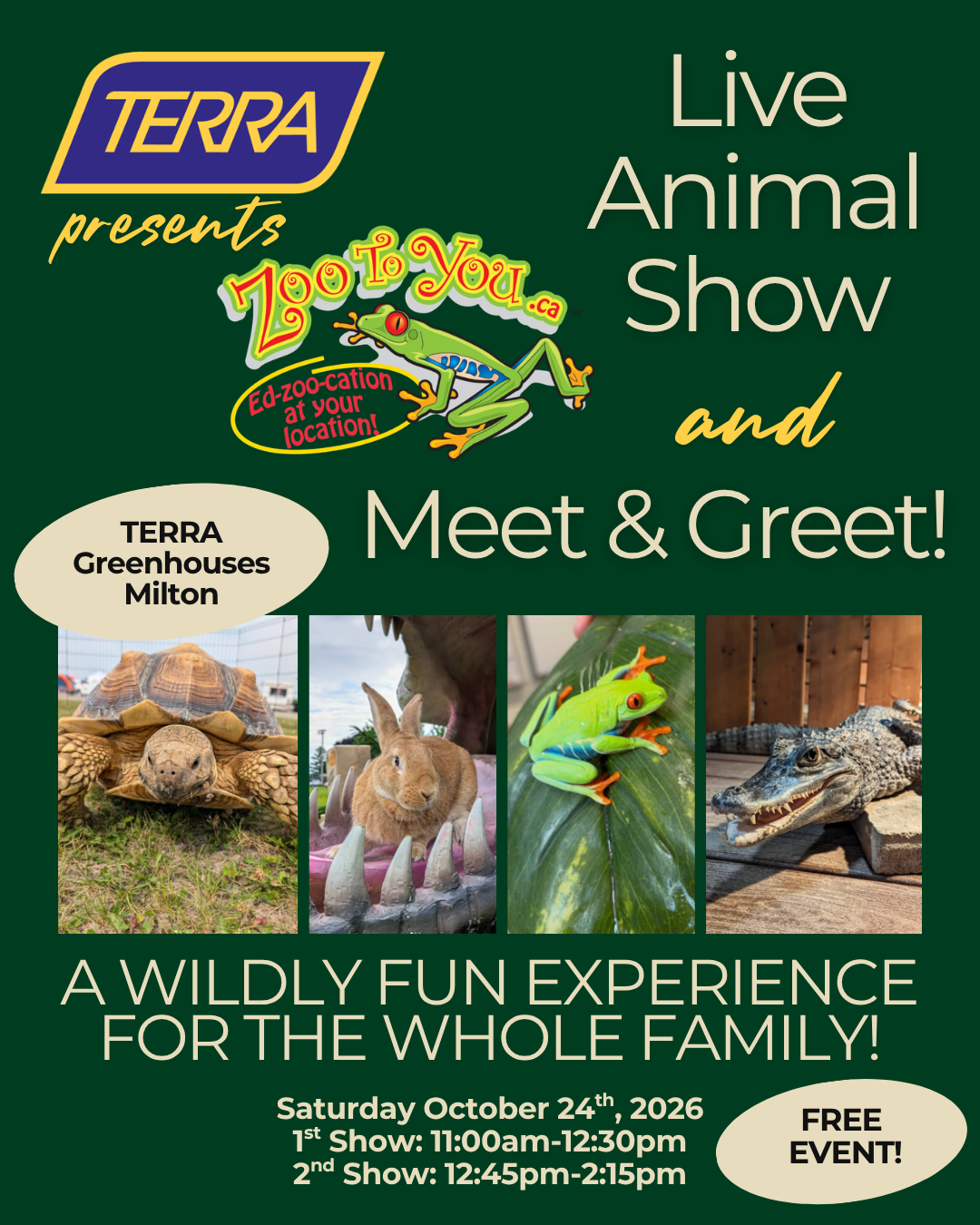 TERRA Presents Zoo to You at TERRA Milton