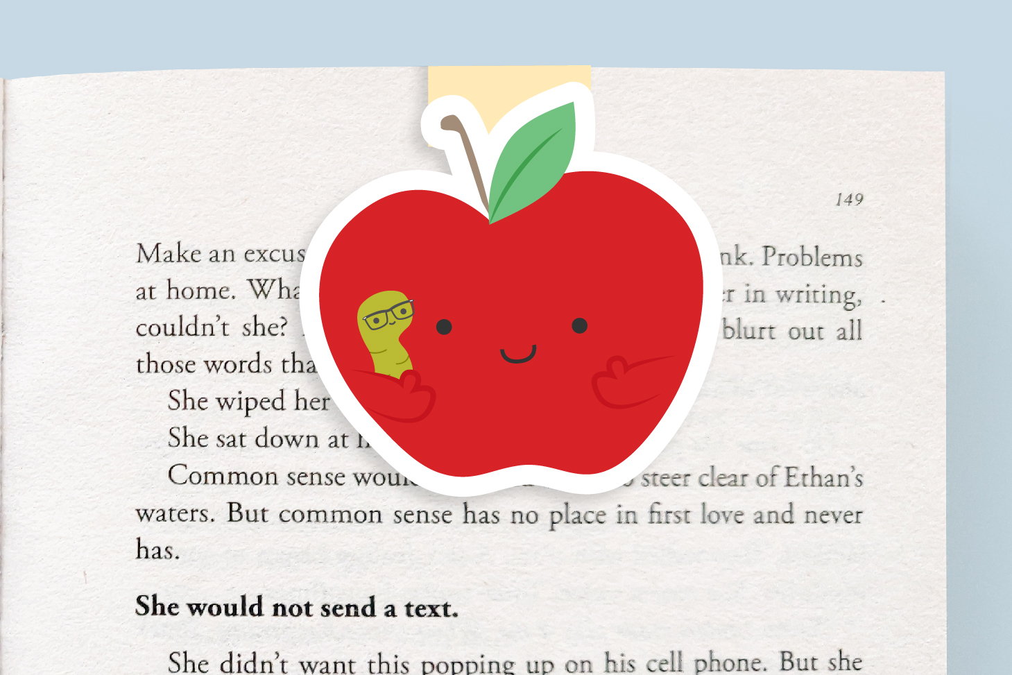 Crafted Van Apple Jumbo Magnetic Bookmark