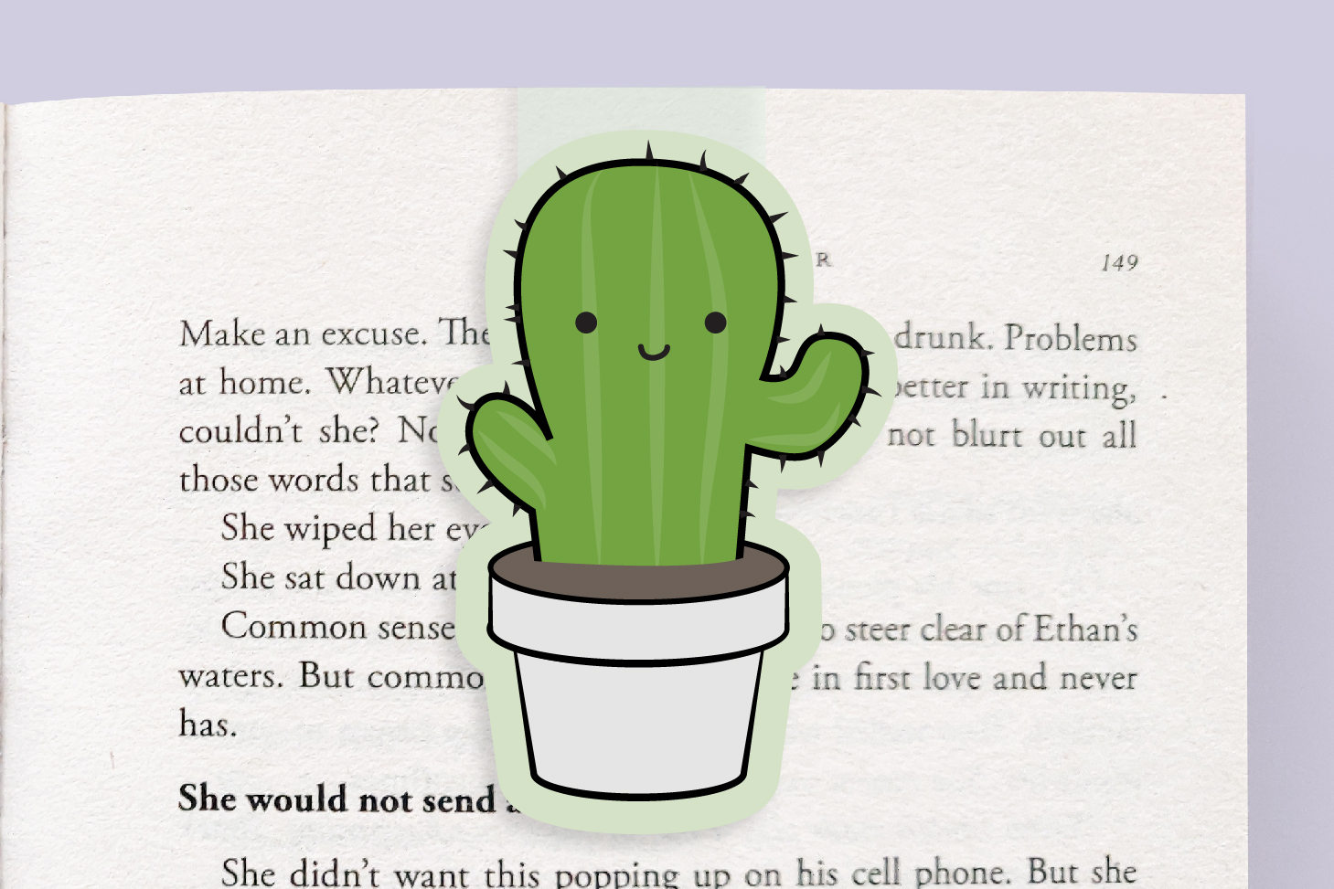 Crafted Van Cactus Jumbo Magnetic Bookmark