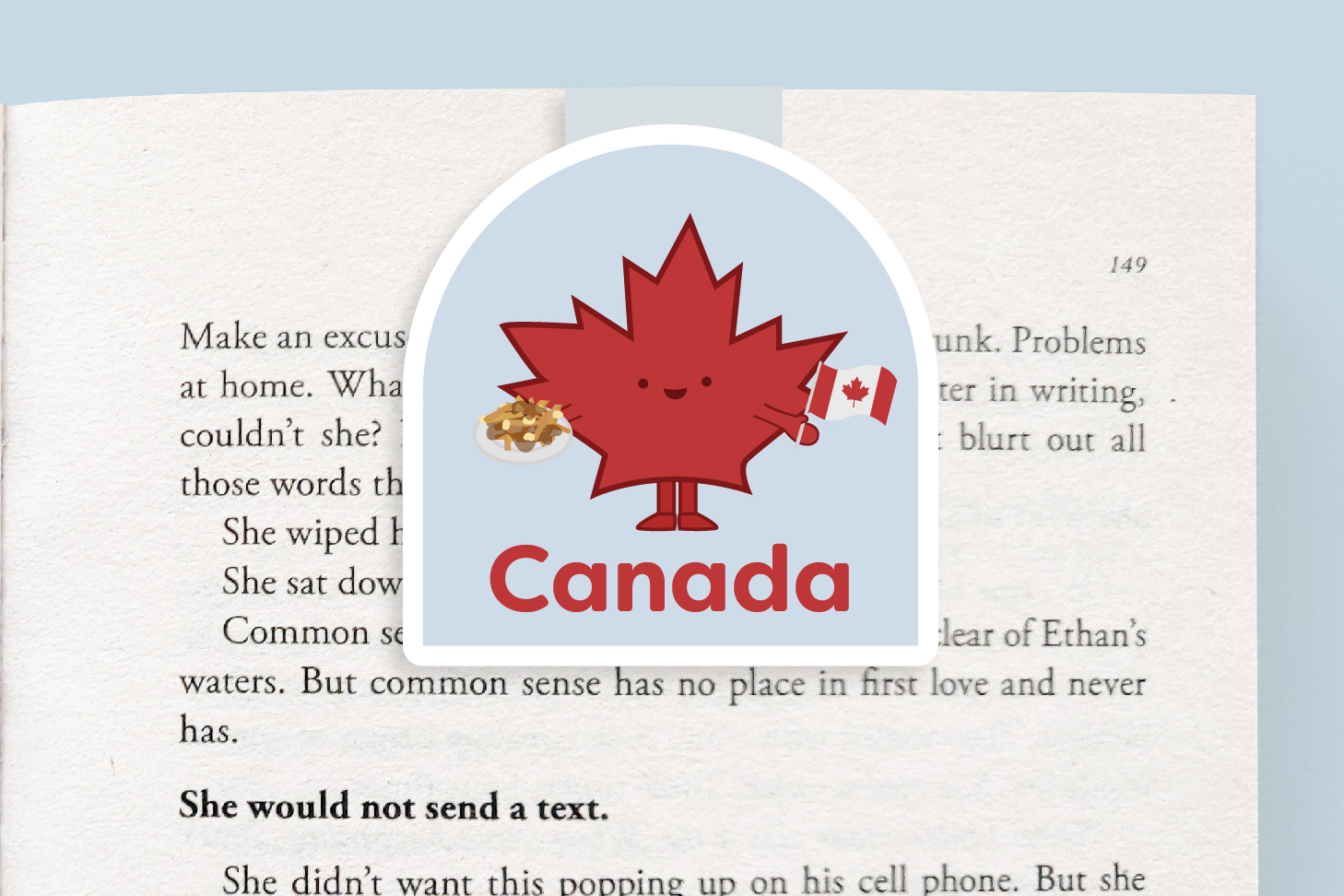 Crafted Van Canada & Poutine Magnetic Bookmark