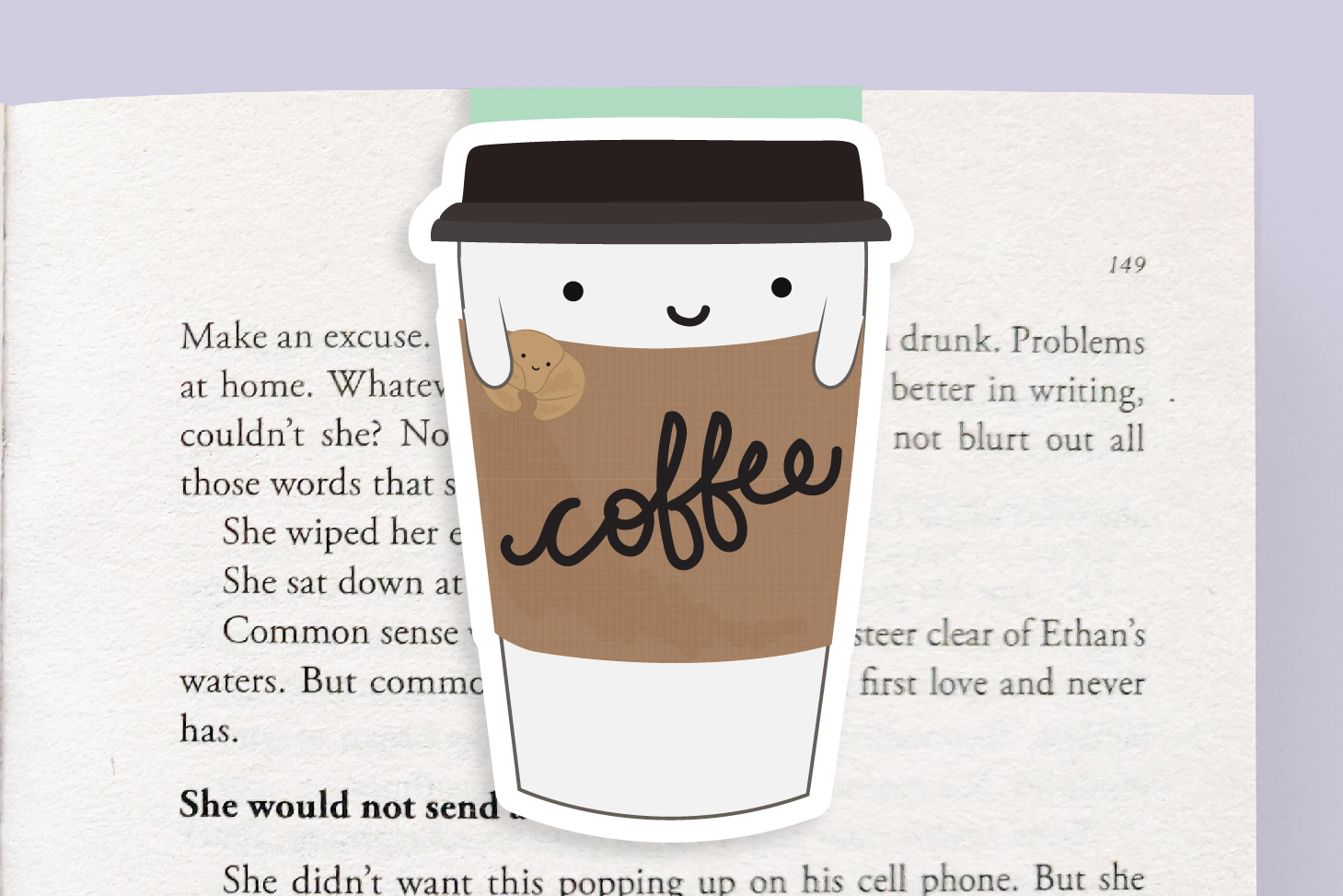 Crafted Van Coffee Jumbo Magnetic Bookmark