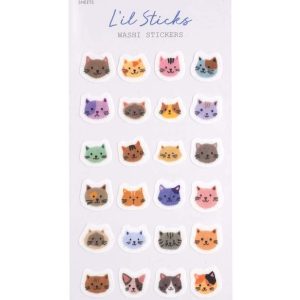 Cats L'il Sticks Washi Stickers