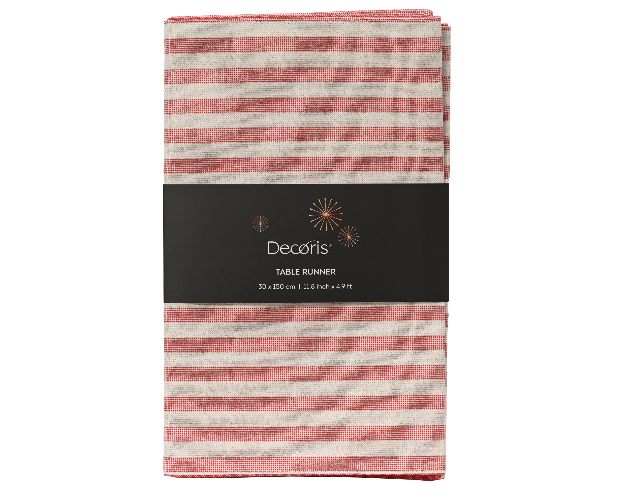 Table Runner Red/White 4.9 ft