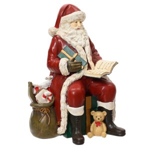 Santa Sitting with Giftbag