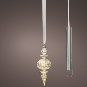 Micro LED Ornament Silver