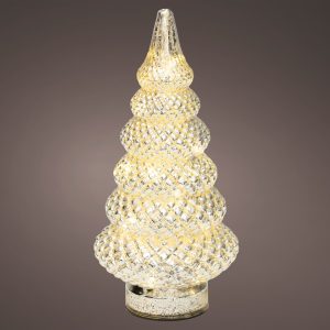 Micro LED Glass Tree Silver