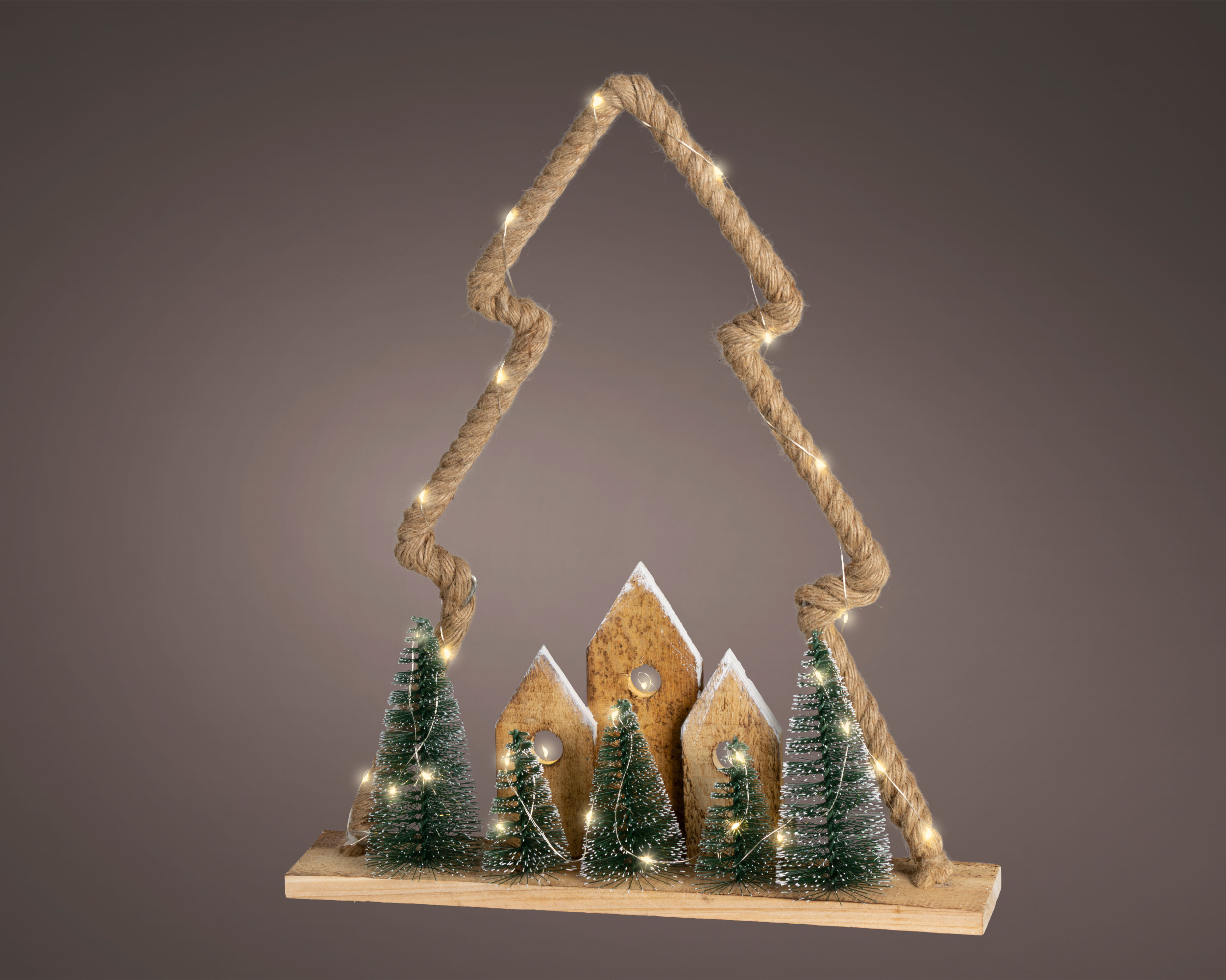 Micro LED Jute Table Light Tree