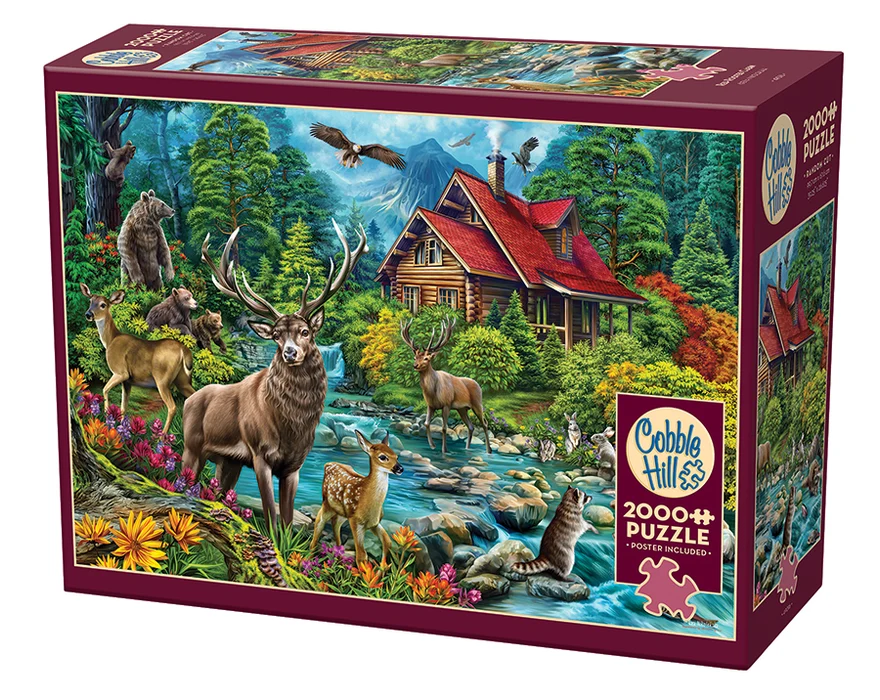 Red-Roofed Cabin | 2000 Piece