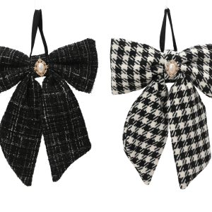Black White Bow - Choose from Two Styles