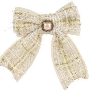 Bow Strass Stone Cream