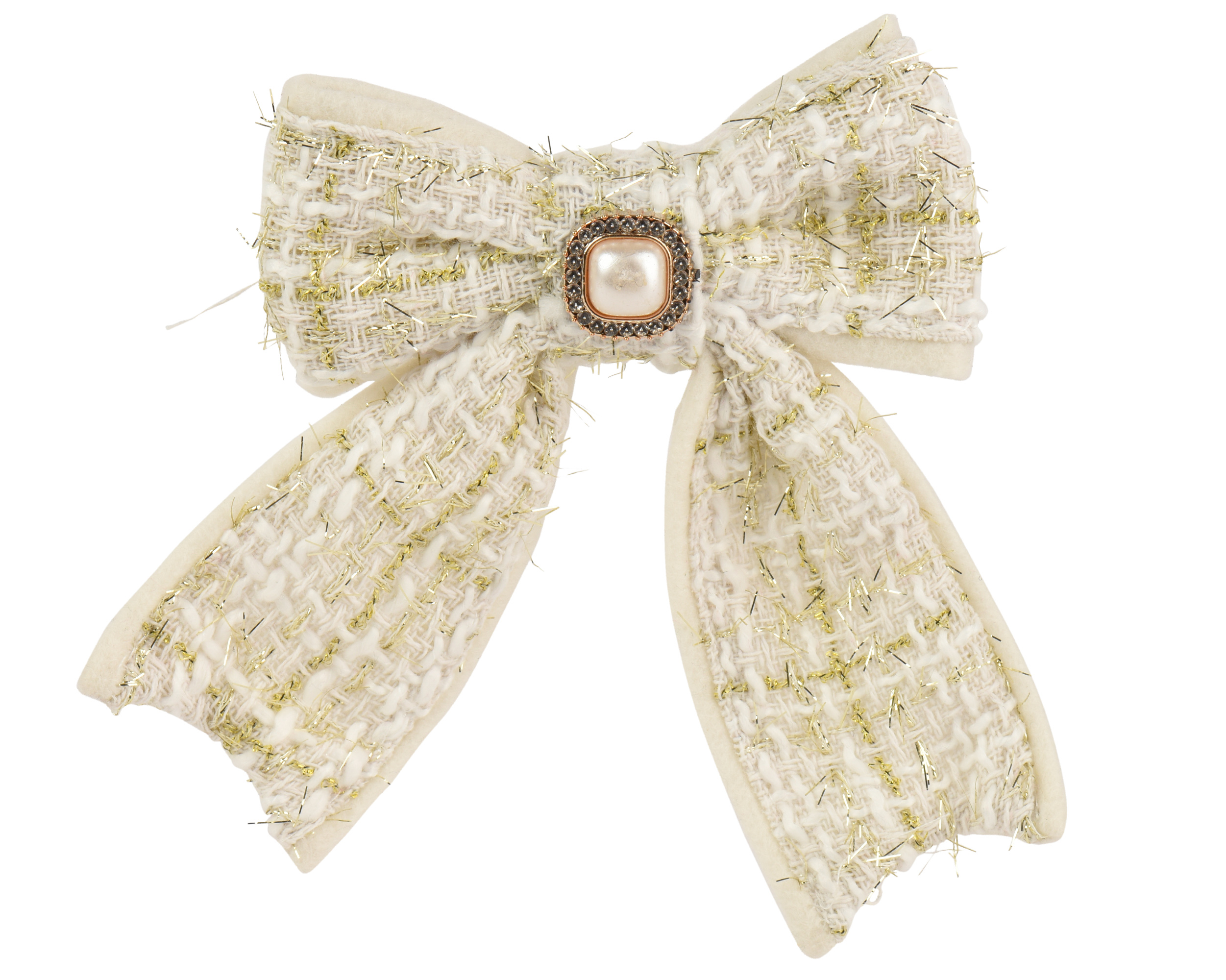 Bow Strass Stone Cream
