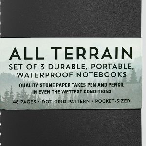 Set of 3 Waterproof notebook Dot Grid
