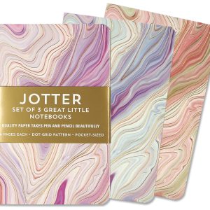 Set of 3 Jotters Agate Dot Grid