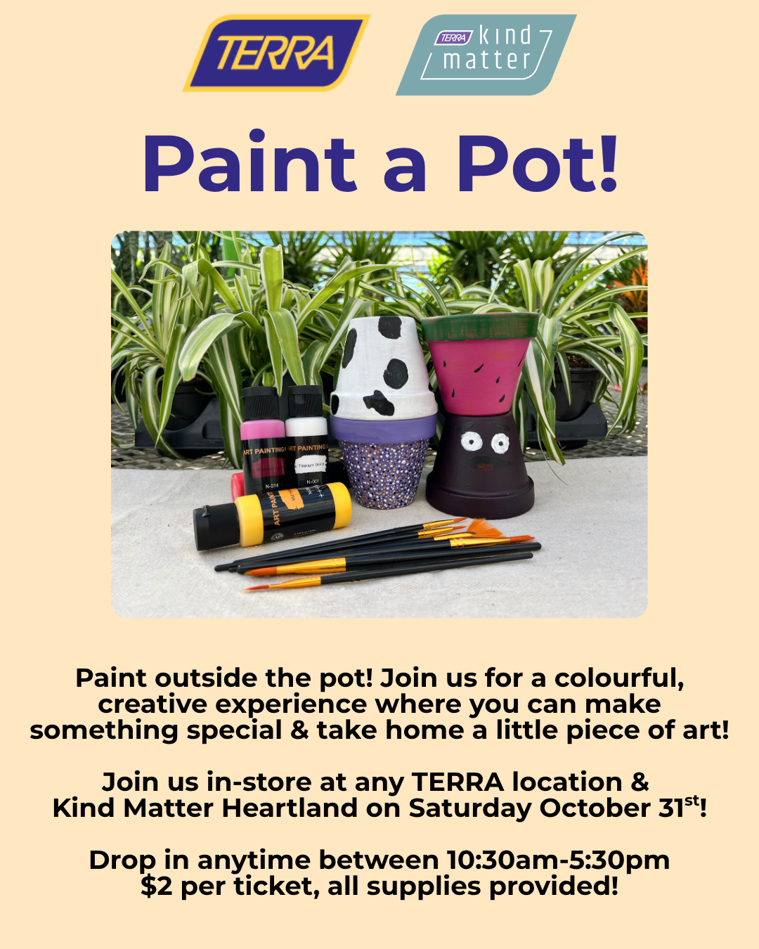 Paint a Pot at TERRA Hamilton