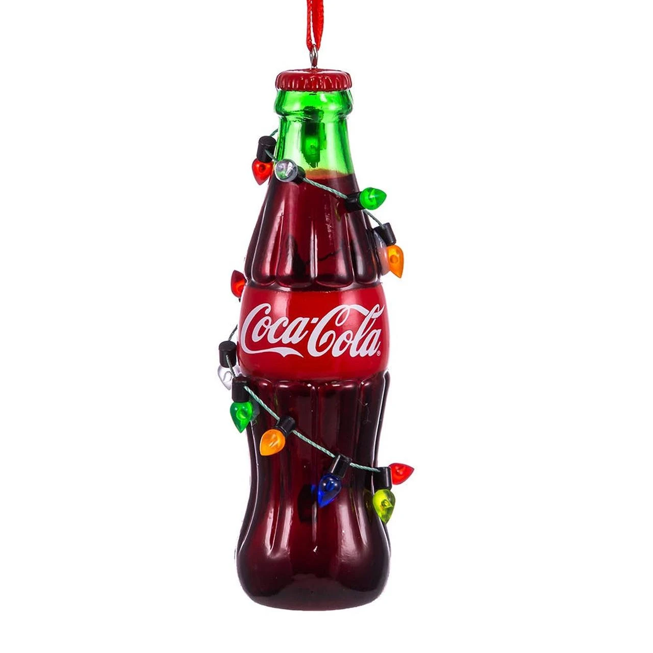 Coke Bottle W/Light String Ornament