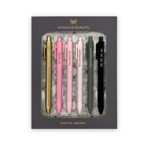 Antisocial Butterfly Pen Set